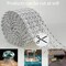 30Ft , 6 Rows Bling Rhinestone Diamond Flower Shape Mesh Ribbon Wrap,Storystore Silver Acrylic Bling Diamond Wrap Ribbon for Wedding, Cake, Vase Decorations, Party Supplies(1 Roll)(Silver Flower Shape)